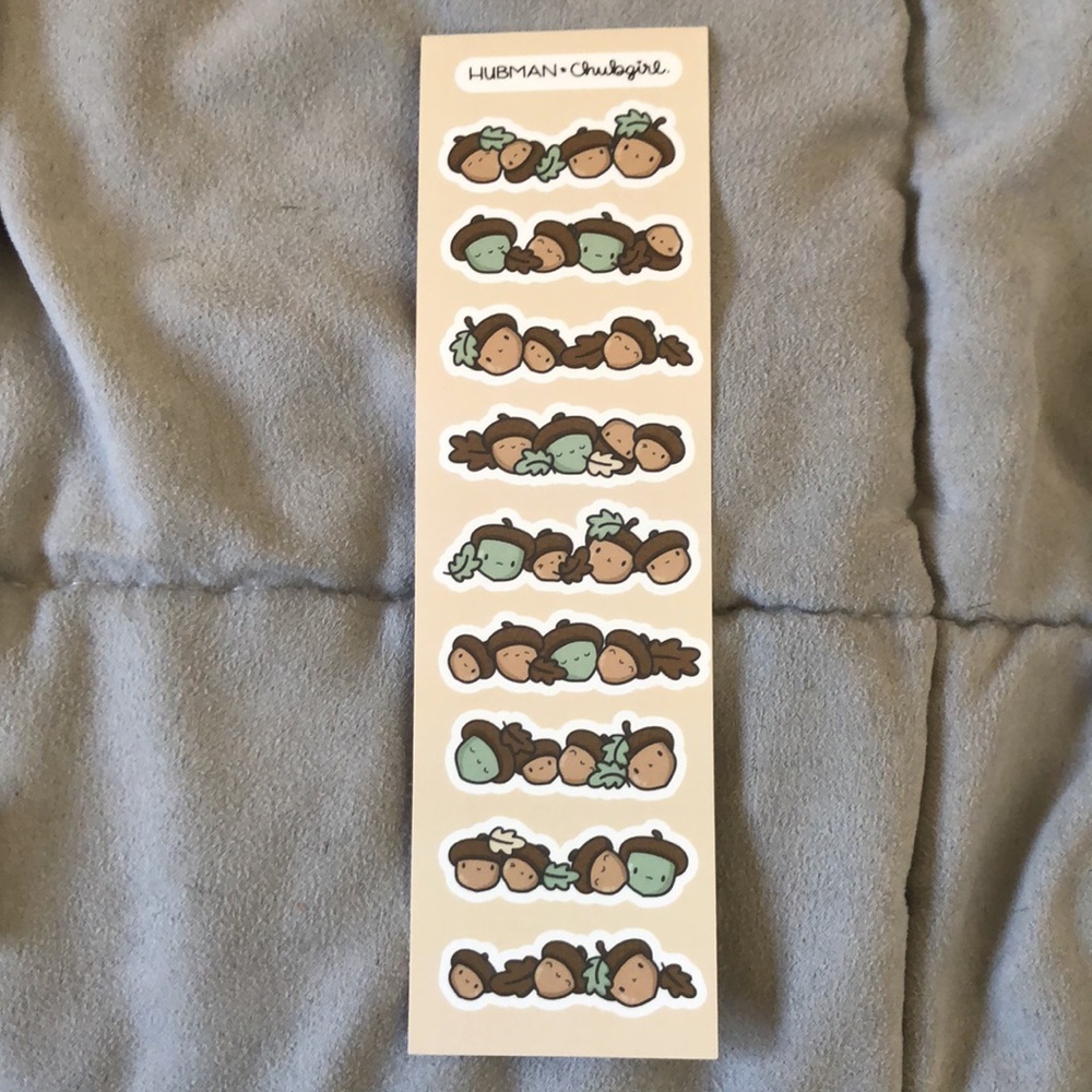 Hubman and Chubgirl Squirrelly Acorn Variety Sticker Pack + Misc Sticker Items - Picture 6 of 11